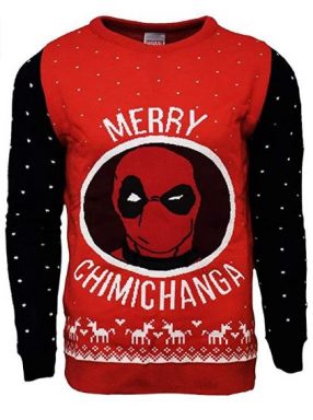 holiday party deadpool merry chimichanga