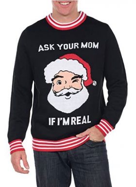 ugly christmas sweaters ask your mom if im real