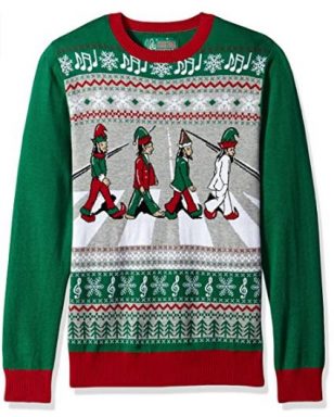 ugly christmas sweaters elf beatles