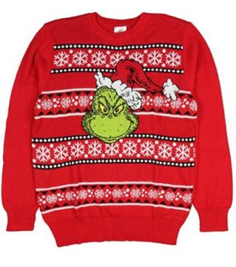 ugly christmas sweaters santa grinch