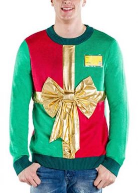 ugly christmas sweaters wrapped gift