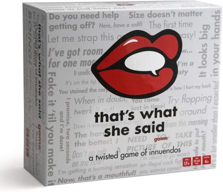christmas gifts for men thats what she said game