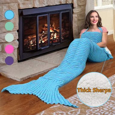 christmas gifts for women mermaid tail blanket