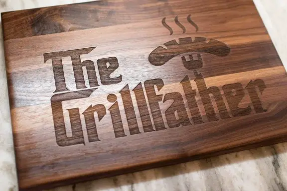 unique products grillfather cutting board