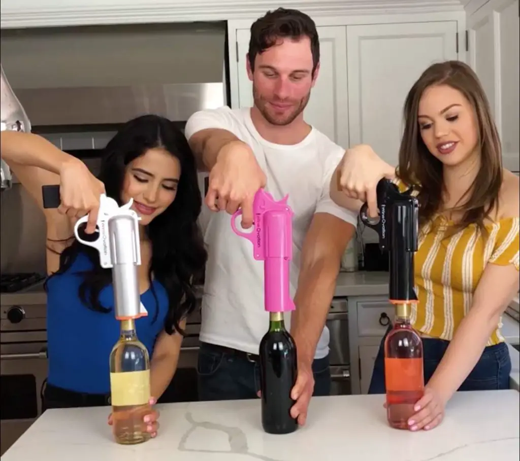 unique products wine gun opener