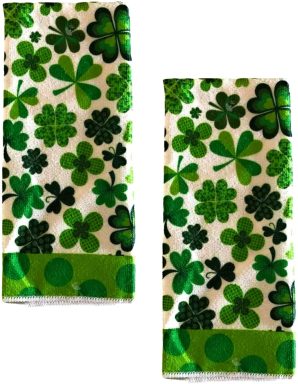 ideas for st patricks day shamrock towels
