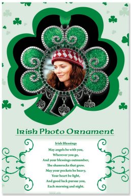st patrick's day gift ideas shamrock photo ornament for photography lovers
