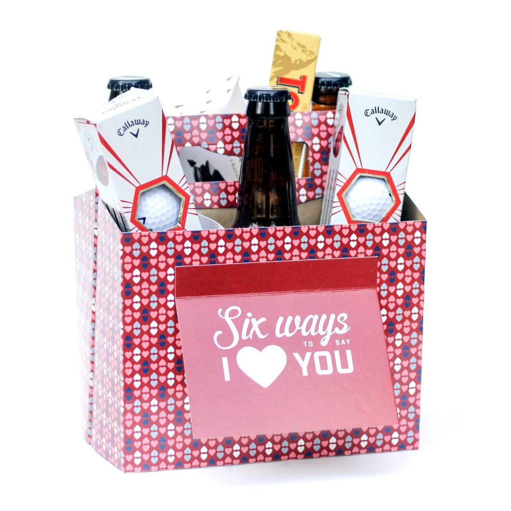 valentines day gifts for men 6 pack greeting card box