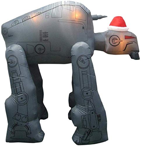 Gemmy Star Wars AT M6 Gorilla Walker with Santa Hat Christmas Yard Inflatable 8 feet
