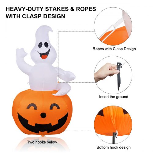 Ghost Pumpkin - Inflatable Halloween Yard Decor| MerryXGift - Yinz Buy