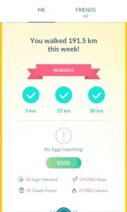 pokemon go eggs weekly activity distance