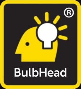bulb head logo