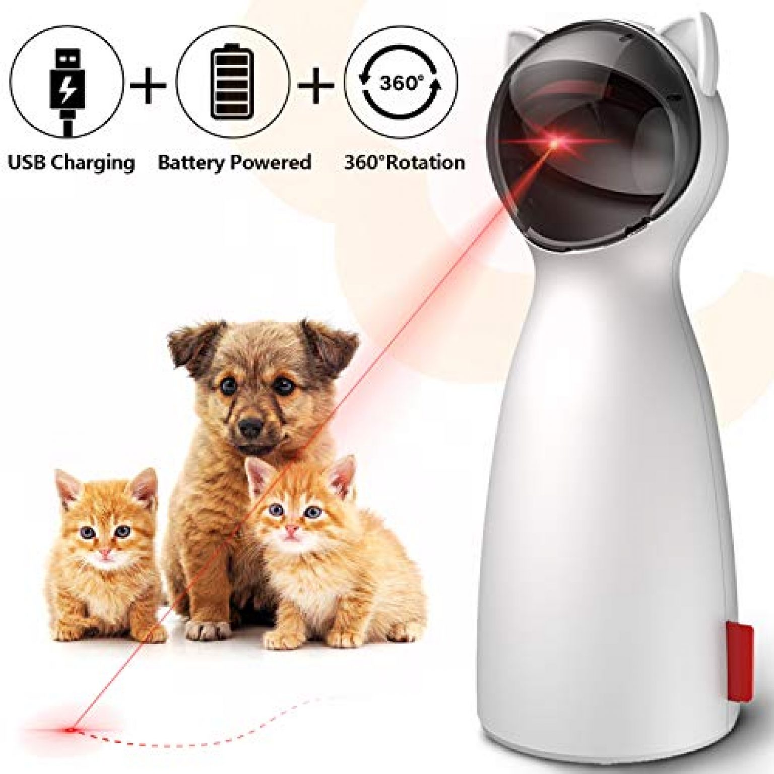 Automatic Cat Laser Toy for Your Cat's Natural Instincts - Yinz Buy