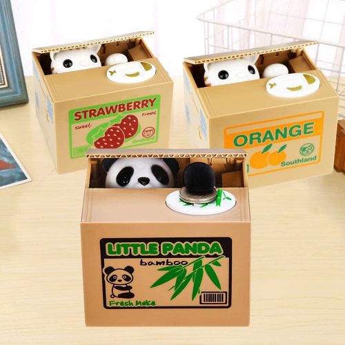White Kitty Great Gift for Any Child English Speaking Resulzon Stealing Coin Cat Box- Piggy Bank 