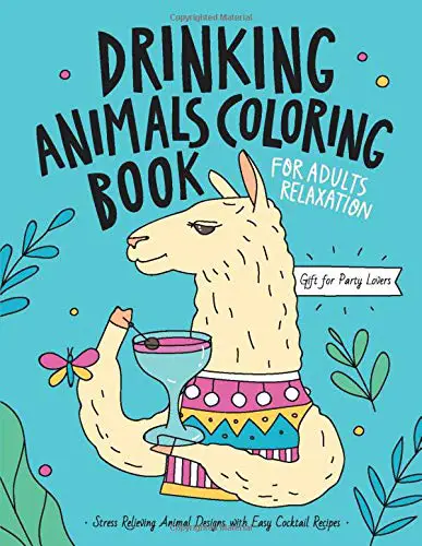 Download Drinking Animals Coloring Book Adult Cocktail Coloring Pages Yinz Buy