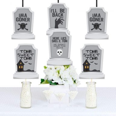 halloween decoration ideas tombstone party essentials