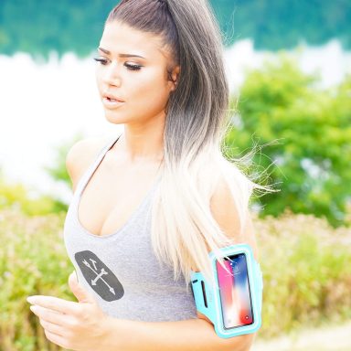 carry phone while running tribe water resistant cell phone armband case