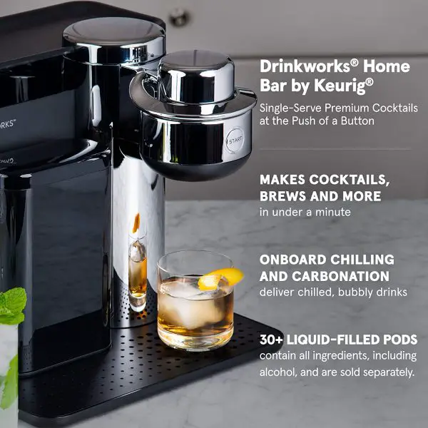 Drinkworks Home Bar Keurig Premium Cocktail Drink Maker