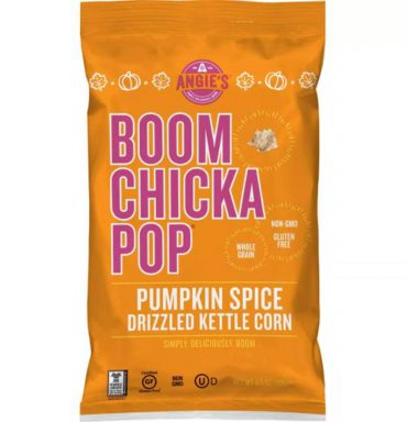 angie's boomchickapop kettle corn pumpkin spice flavor