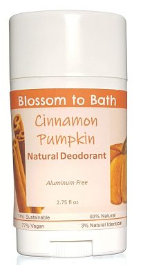 blossom to bath natural cinnamon pumpkin deodorant