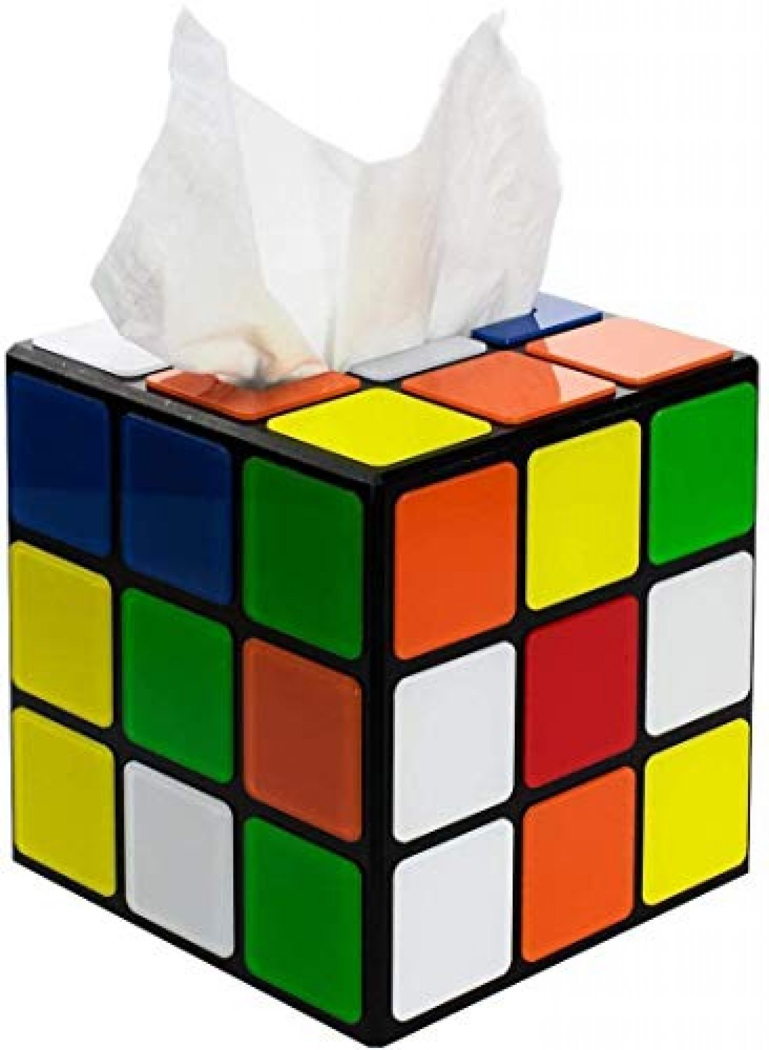 Rubik's Cube Tissue Box from Big Bang Theory to your Home - Yinz Buy