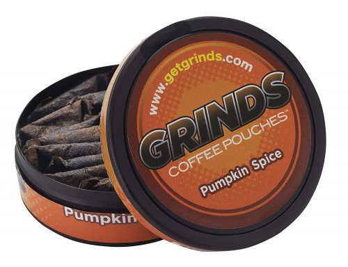 grinds pumpkin spice coffee pouches tobacco and nicotine free