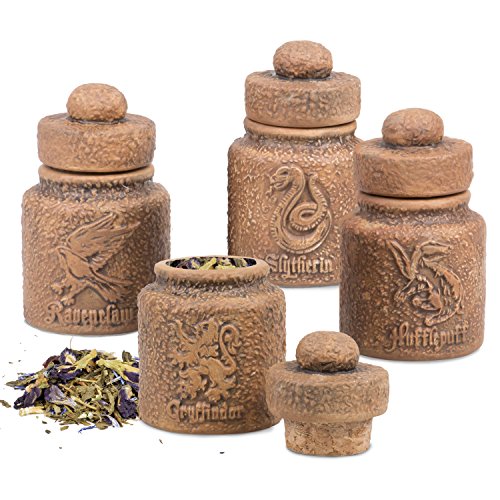 harry potter spice jars set of 4 hogwarts houses yinzbuy