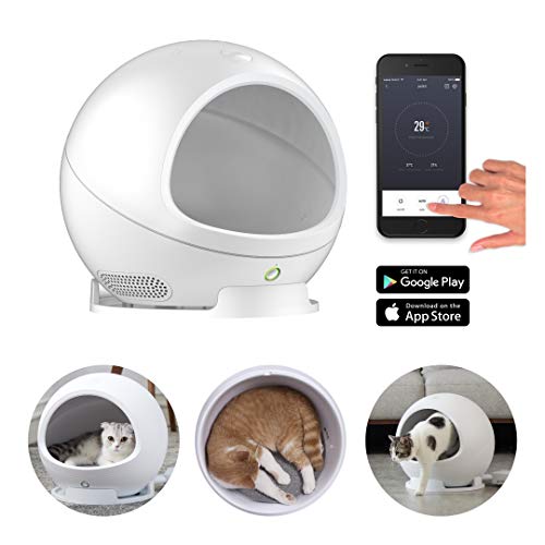 instachew cozy smart pet house wifi heating and cooling for cats and small dogs yinzbuy