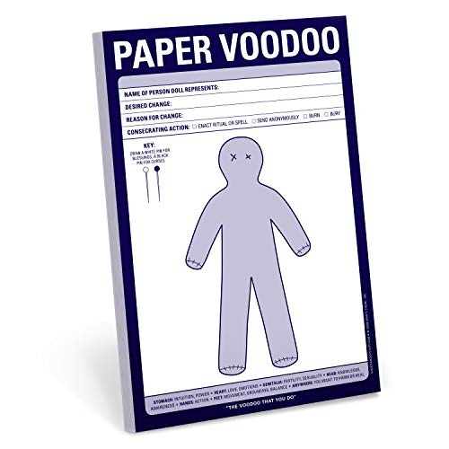 paper voodoo notepad office novelty and white elephant scratch pad yinzbuy