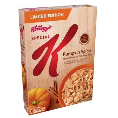 limited edition special k pumpkin spice cereal