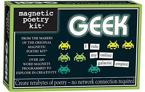 magnetic poetry geek fridge word magnets kit yinzbuy