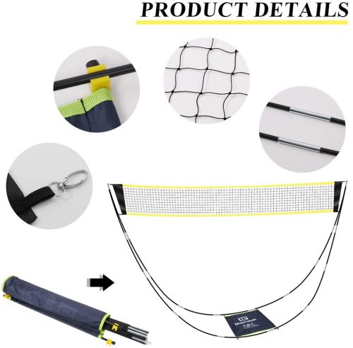 Portable Badminton Net - Perfect for the Lawn, Park, or Beach - Yinz Buy