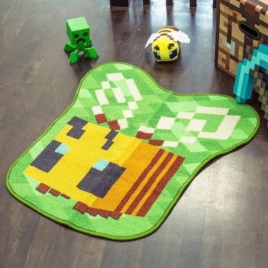 decorate a minecraft bedroom honey bee accent rug