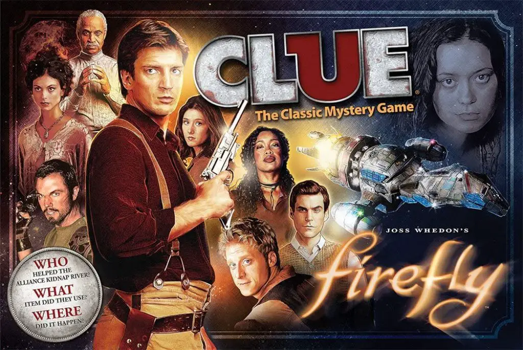 firefly clue drama tv series usaopoly themed board game yinzbuy