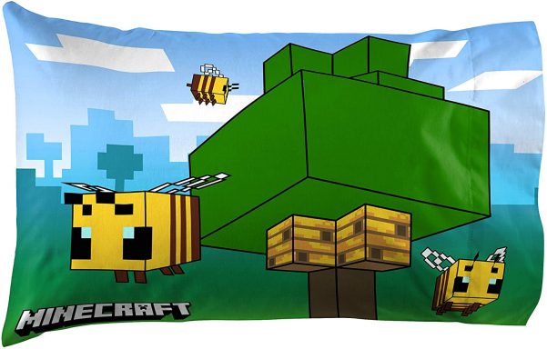 minecraft busy bees pillowcase pattern yinzbuy
