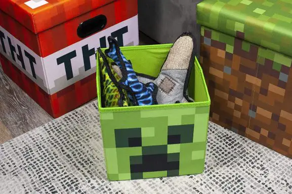 minecraft creeper storage cube organization container yinzbuy