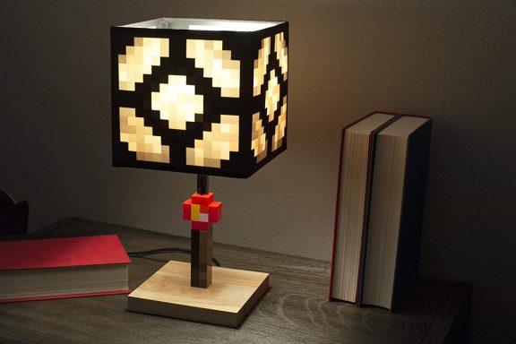 minecraft glowstone LED desk and nightstand lamp yinzbuy