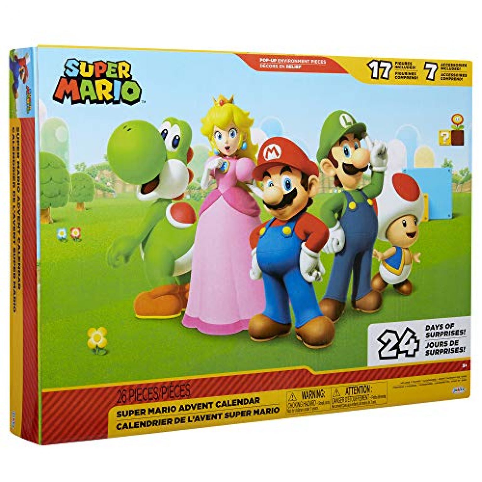 Super Mario Advent Calendar Nintendo Holiday Figures Yinz Buy