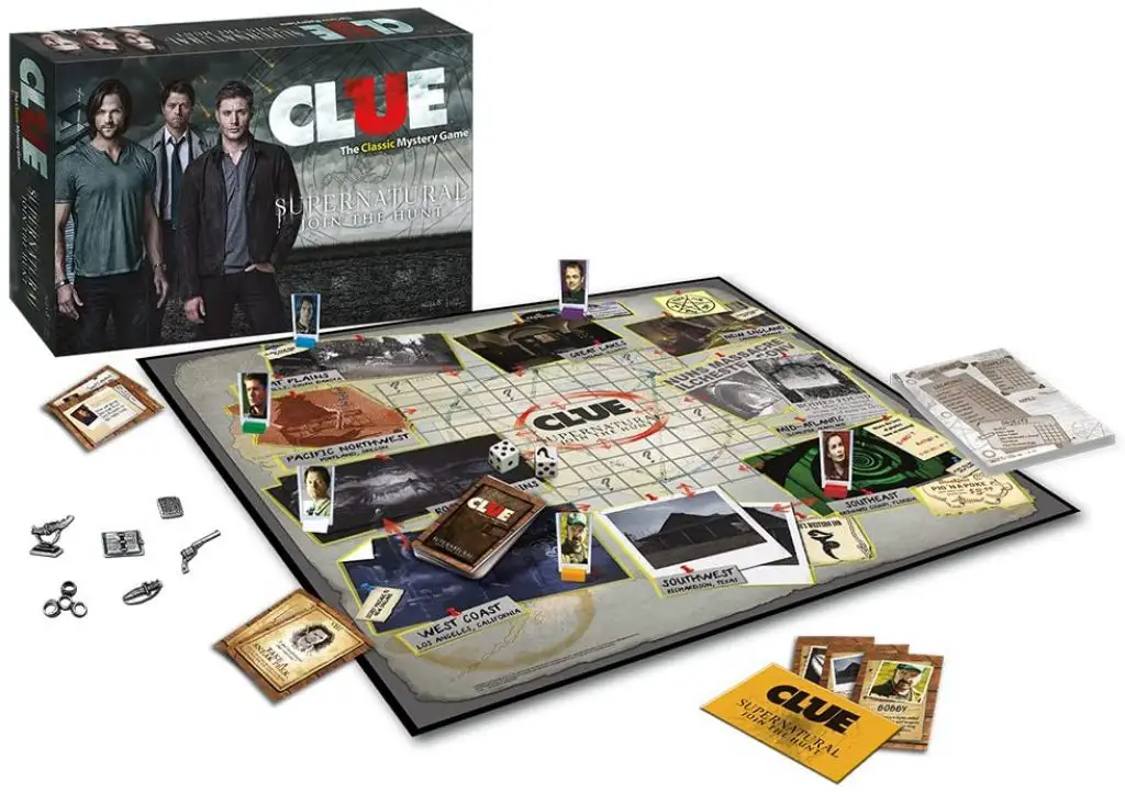 supernatural clue action tv series hasbro themed board game yinzbuy