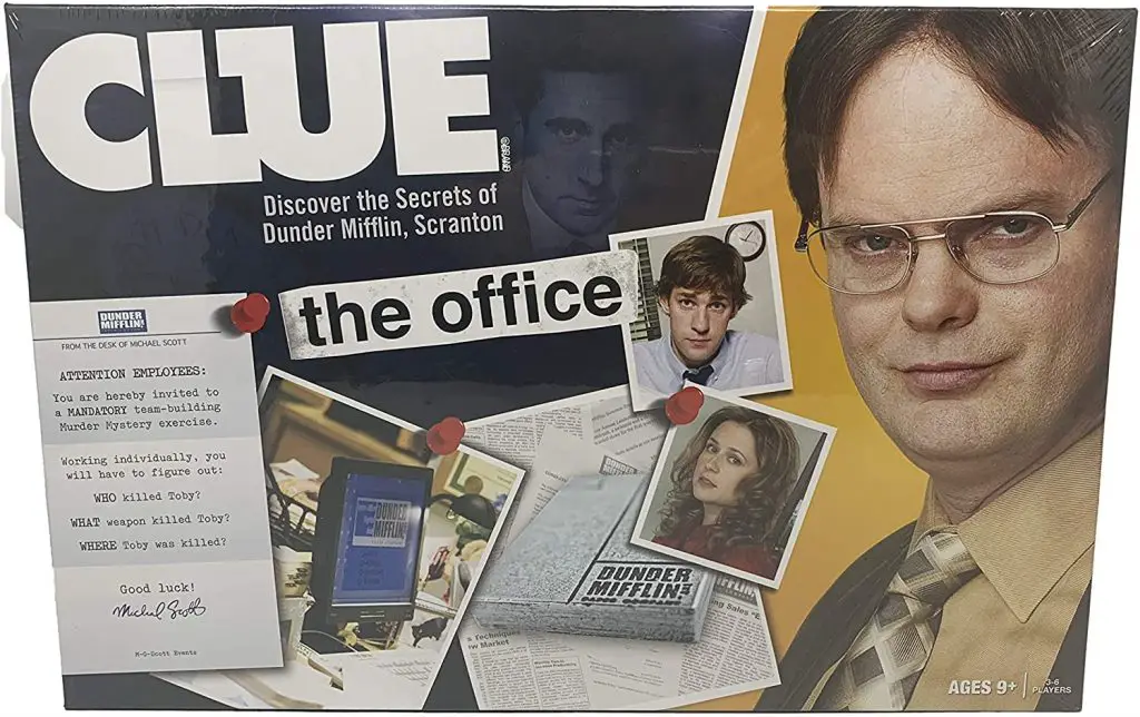 the office theory clue comedy tv series hasbro themed board game yinzbuy