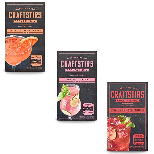 craftstirs single serve cocktail mixers variety pack yinzbuy