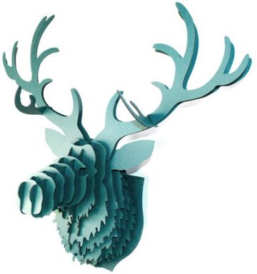 faux mountain animal elk head