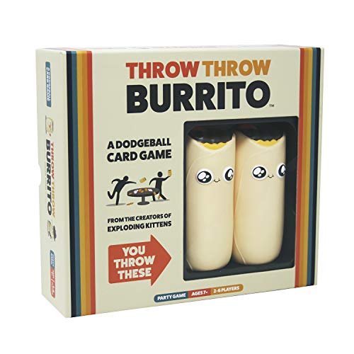 throw throw burrito exploding kittens card dodgeball board game yinzbuy