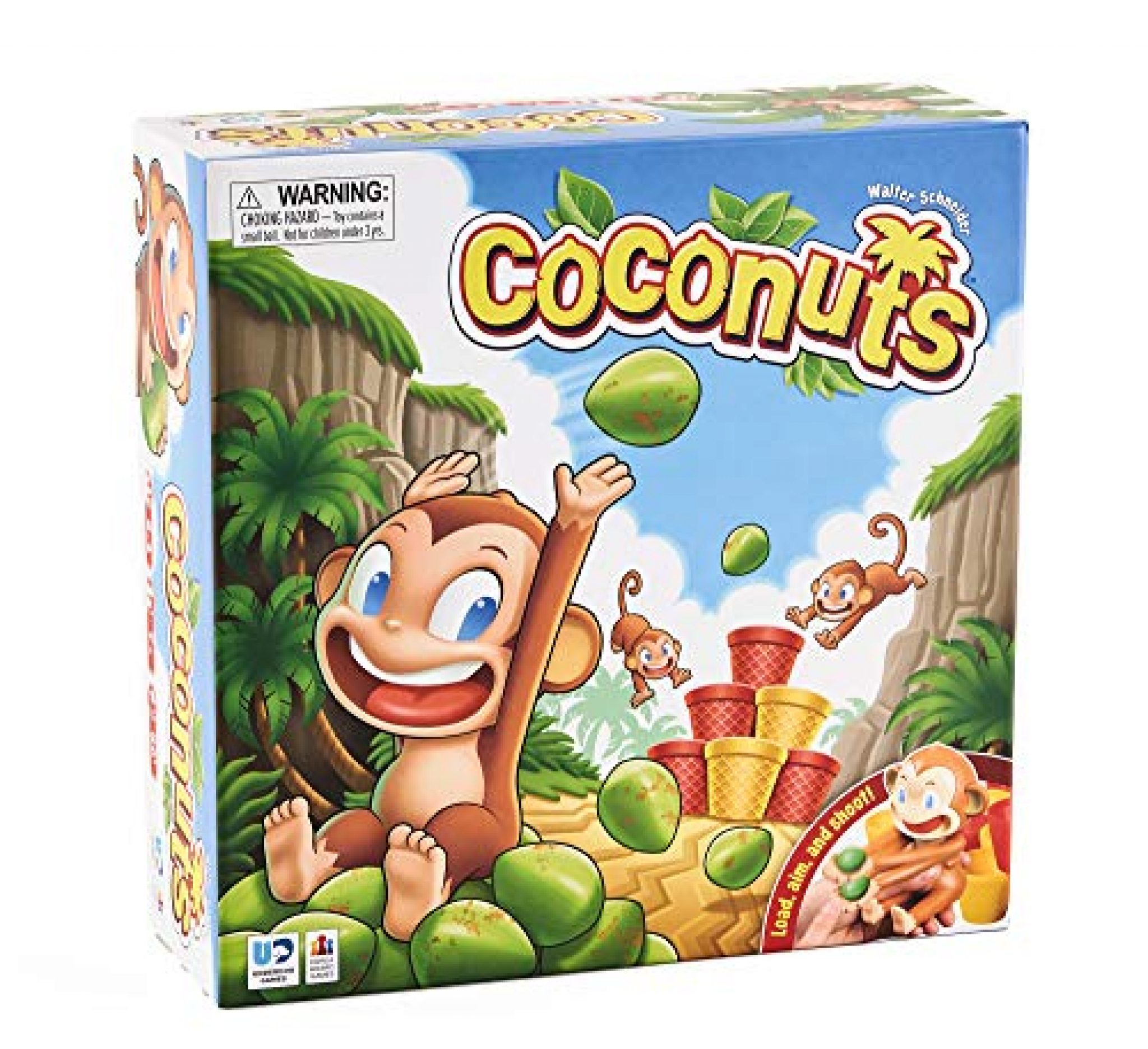 Coconuts Game - Coconut Toss Crazy Monkey Board Game - Yinz Buy