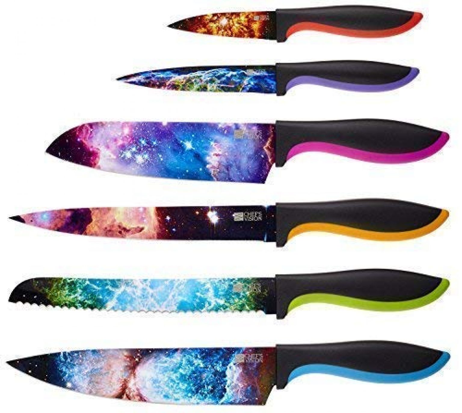 Cosmos Knife Set Unique Chef's Vision Cosmos Series Knives Yinz Buy