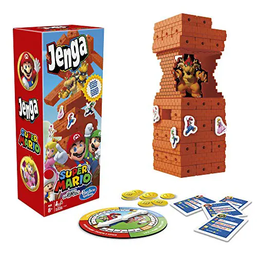 super mario jenga edition board game mario luigi peach toad and bowser yinzbuy