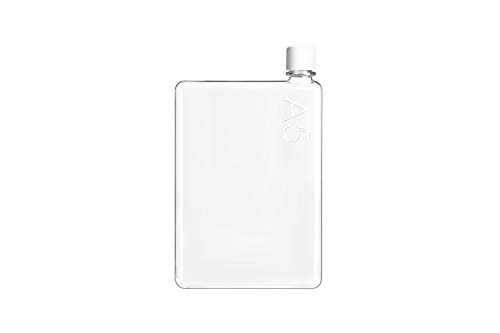 memobottle a5 flat water bottle slim design to fit your bag purse backpack or briefcase yinzbuy