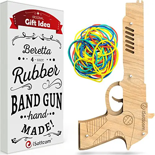 rubber band hand gun wooden gumband play toy yinzbuy