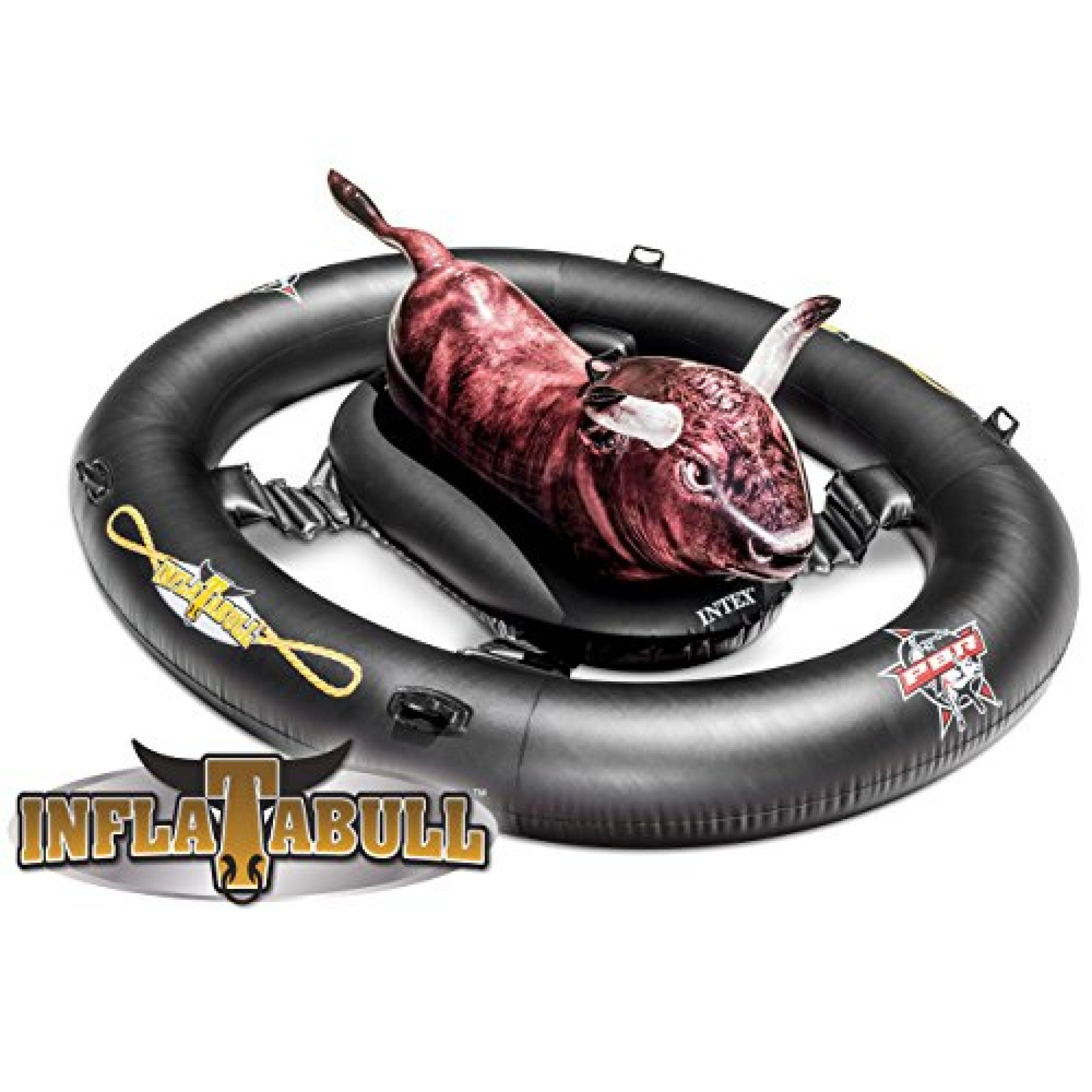 bull riding pool toy