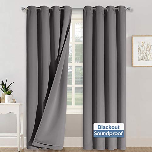 soundproof curtains thermal blackout curtains for noise and light dampening yinzbuy